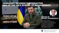 BREAKING: Professor Jeffrey Sonnenfeld, Yale CELI & Yale School of Management Interactive Live Q&A with President Zelenskyy
